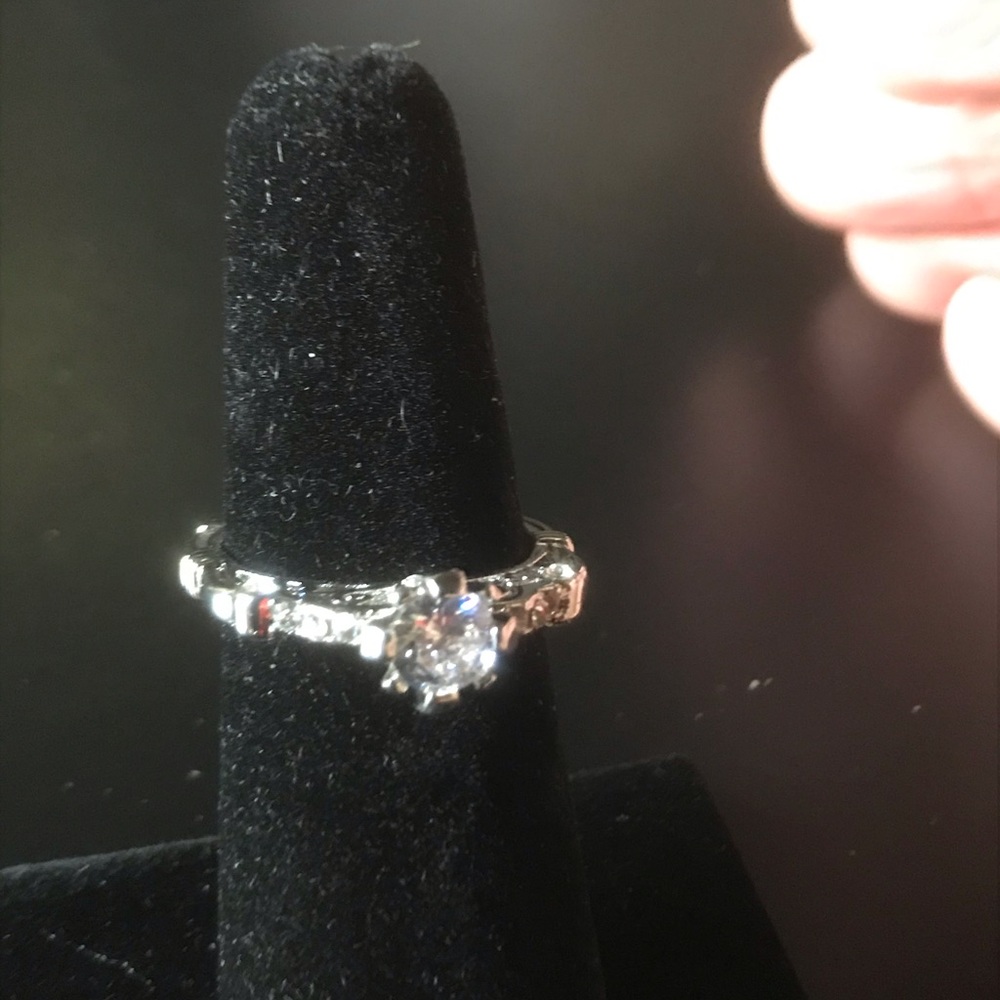 New sterling silver wedding set